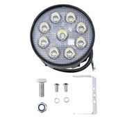 Trailfx Limited Lifetime Warranty Work Light 4Rndwlamf1 - White 4IN Rnd 9X5W FL Sgl Ambr Flsh