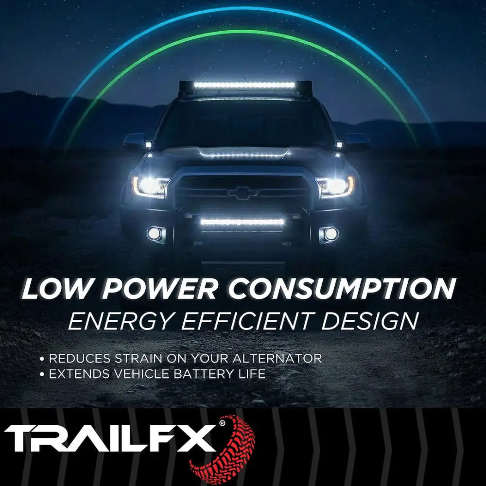 Trailfx Limited Lifetime Warranty Work Light 4X4Wlamf1 - White 4X4 Sqr 16X5W FL Sgl Ambr Fls