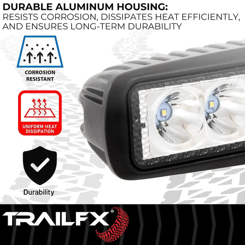 Trailfx Limited Lifetime Warranty Work Light 6Srutls2 - 6IN Utility 6X3W Spot Pair