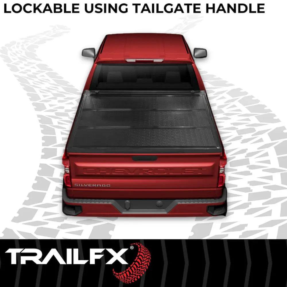Trailfx Lockable Using Tailgate Handle Lock Tonneau Cover TFX3532 - Standard BI-Fold Ranger