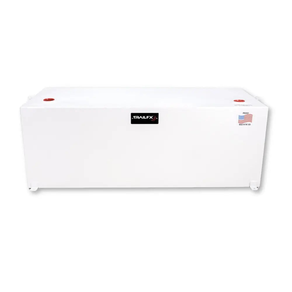 Trailfx Made In The USA Liquid Transfer Tank 21098SW - White 98 Gal Steel Rectangle