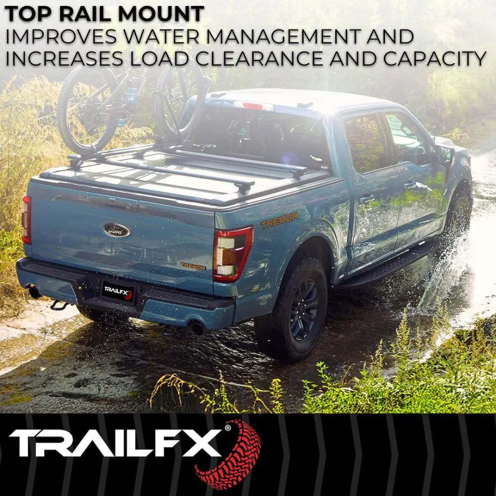 Trailfx Drilling Required Tonneau Cover TFX6003 - Retractable Hard F150 5.5