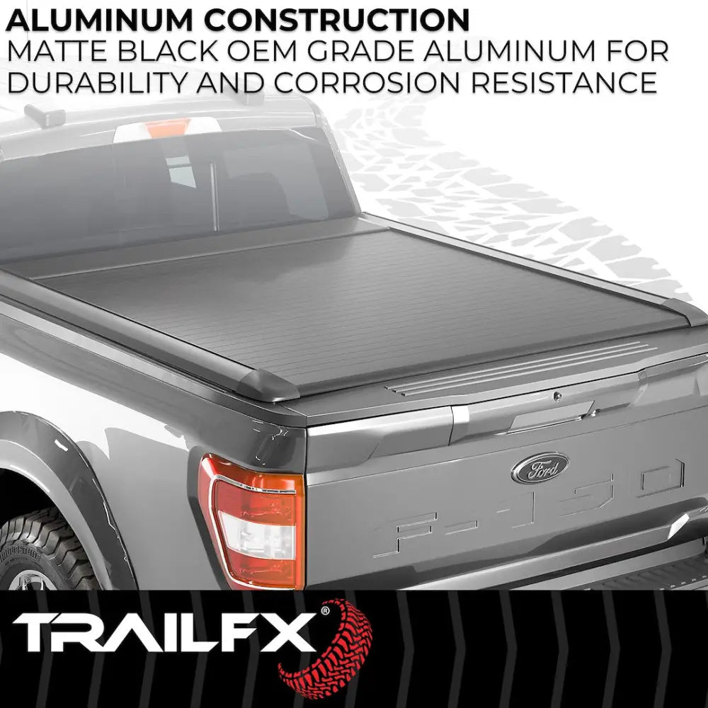 Trailfx Drilling Required Tonneau Cover TFX6007 - Retractable Hard Tundra 5.5