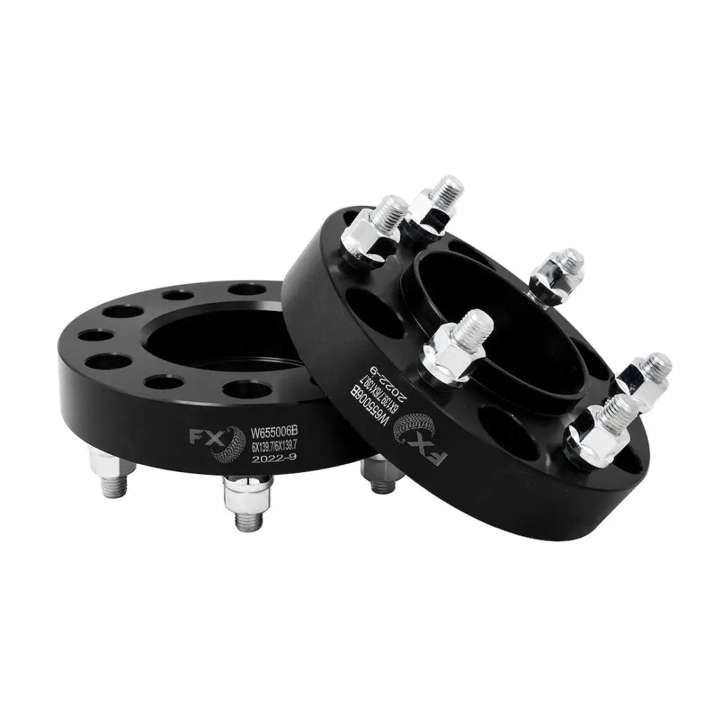 Trailfx Limited Lifetime Warranty Wheel Spacer W655006HC - Black Hub Cent Spcr 6X5.5 12X1.5 Ford