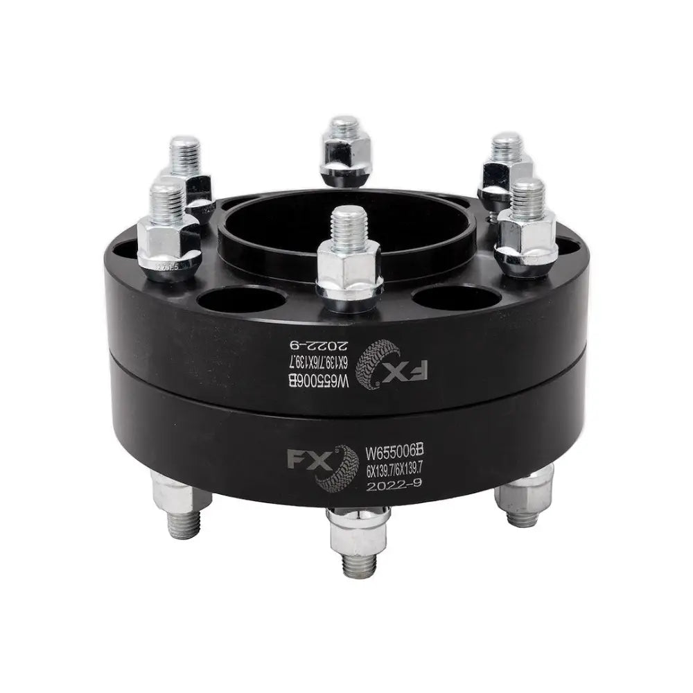 Trailfx Limited Lifetime Warranty Wheel Spacer W655006HC - Black Hub Cent Spcr 6X5.5 12X1.5 Ford