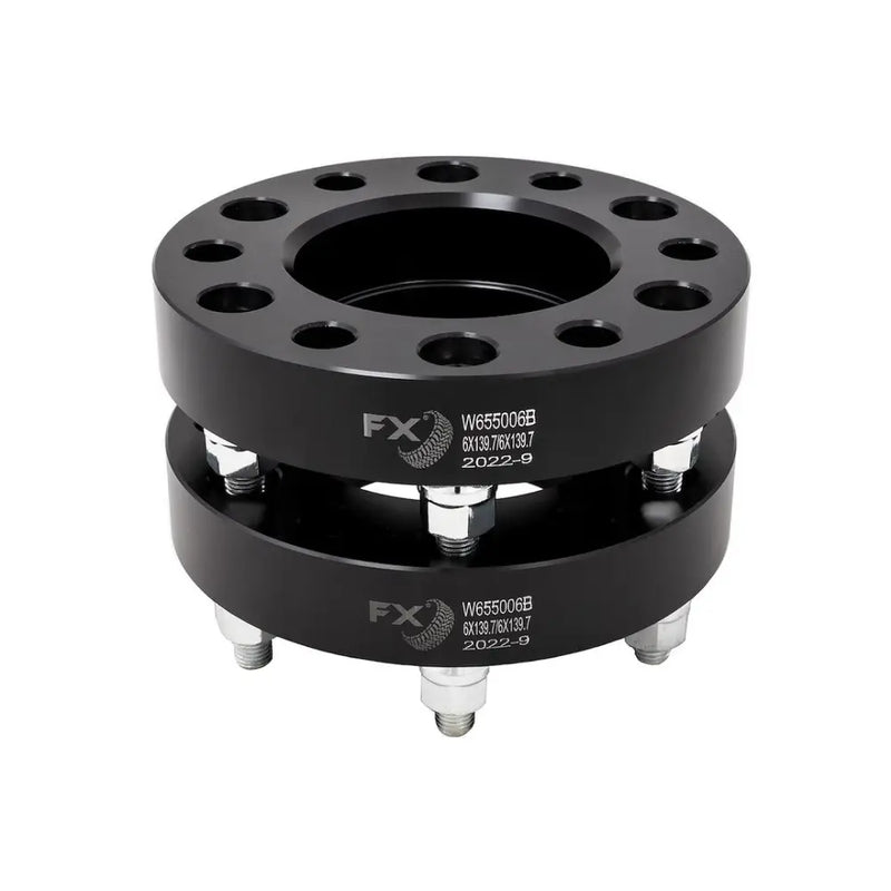 Trailfx Limited Lifetime Warranty Wheel Spacer W655006HC - Black Hub Cent Spcr 6X5.5 12X1.5 Ford