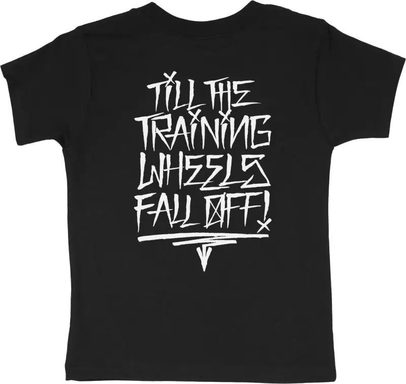 Training Wheels Toddler Tee Black 6t - DBK