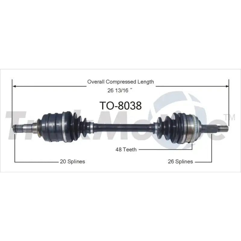 TO-8038 CV Axle Shaft