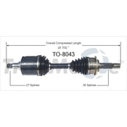 TO-8043 CV Axle Shaft
