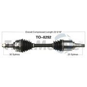 TO-8292 CV Axle Shaft
