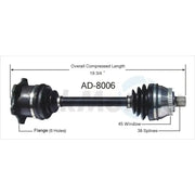 AD-8006 CV Axle Shaft