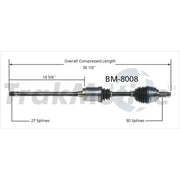 BM-8008 CV Axle Shaft