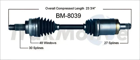 BM-8039 CV Axle Shaft