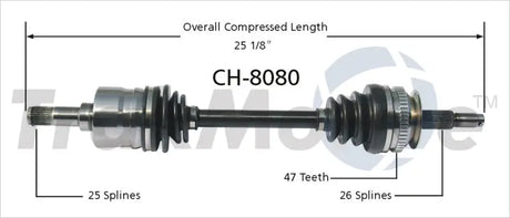 CH-8080 CV Axle Shaft