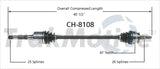CH-8108 CV Axle Shaft