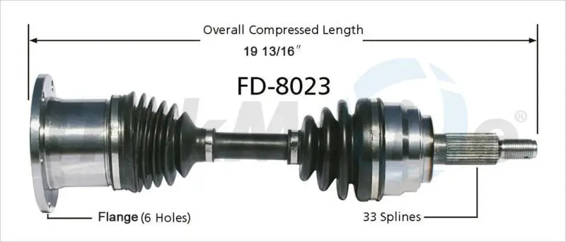 FD-8023 CV Axle Shaft by Trakmotive