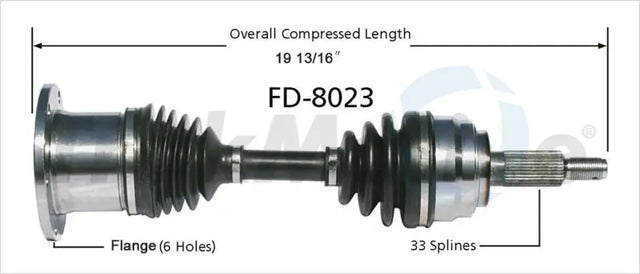 FD-8023 CV Axle Shaft by Trakmotive