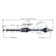 FD-8027 CV Axle Shaft