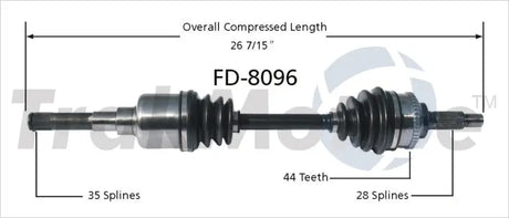 FD-8096 CV Axle Shaft
