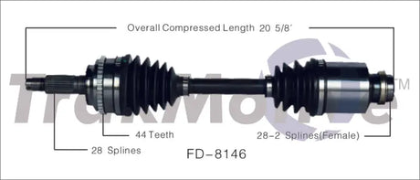 FD-8146 CV Axle Shaft