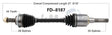 FD-8187 CV Axle Shaft