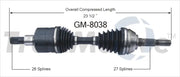 GM-8038 CV Axle Shaft