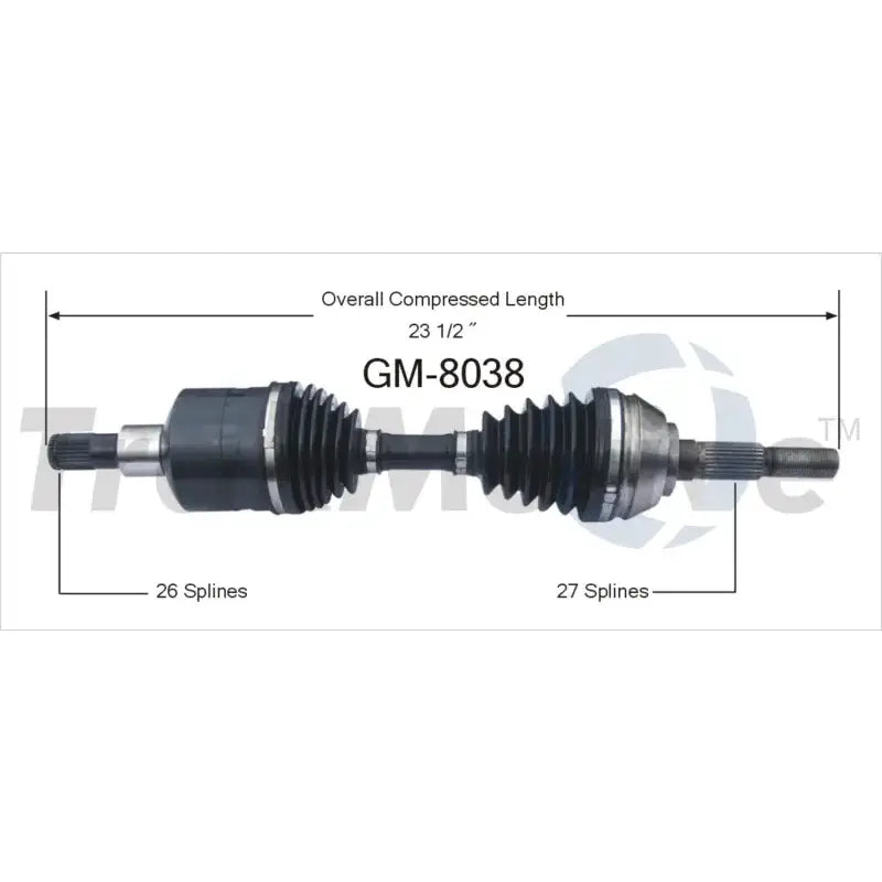 GM-8038 CV Axle Shaft
