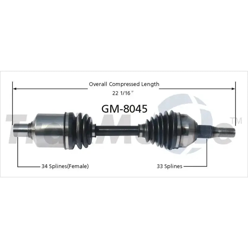 GM-8045 CV Axle Shaft