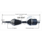 GM-8047 CV Axle Shaft