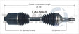 GM-8048 CV Axle Shaft