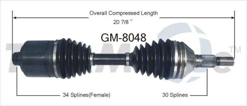 GM-8048 CV Axle Shaft