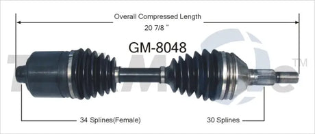 GM-8048 CV Axle Shaft