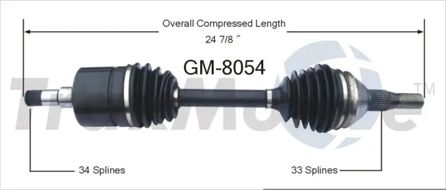 GM-8054 CV Axle Shaft