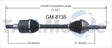 GM-8135 CV Axle Shaft