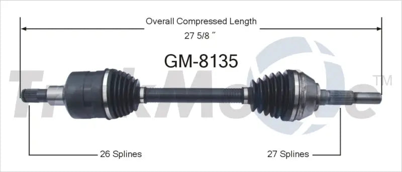 GM-8135 CV Axle Shaft