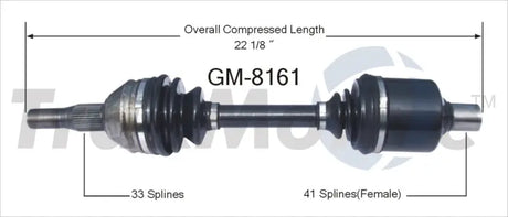 GM-8161 CV Axle Shaft