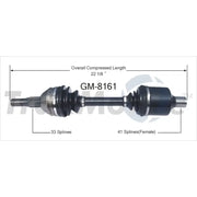 GM-8161 CV Axle Shaft