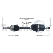 GM-8167 CV Axle Shaft