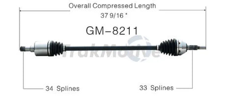 GM-8211 CV Axle Shaft