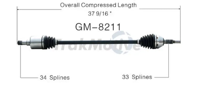 GM-8211 CV Axle Shaft
