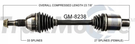 GM-8238 CV Axle Shaft