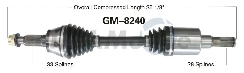 GM-8240 CV Axle Shaft by Trakmotive