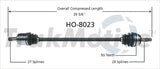 HO-8023 CV Axle Shaft