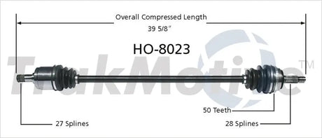 HO-8023 CV Axle Shaft
