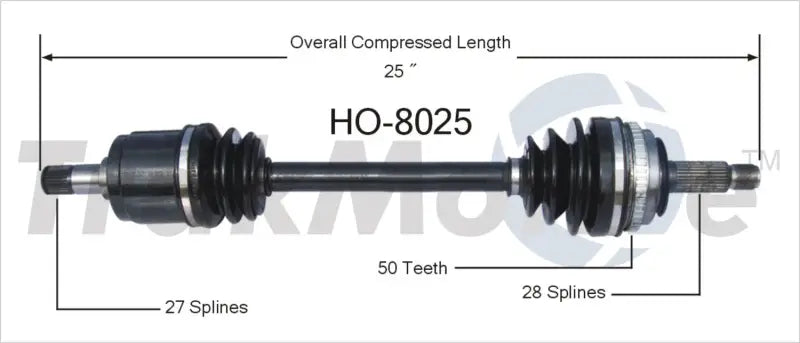 HO-8025 CV Axle Shaft