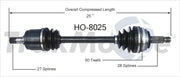 HO-8025 CV Axle Shaft