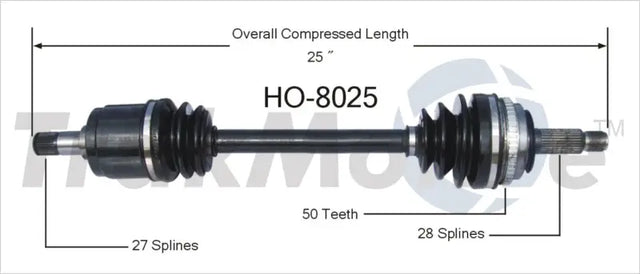 HO-8025 CV Axle Shaft
