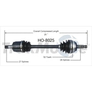 HO-8025 CV Axle Shaft