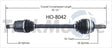 HO-8042 CV Axle Shaft