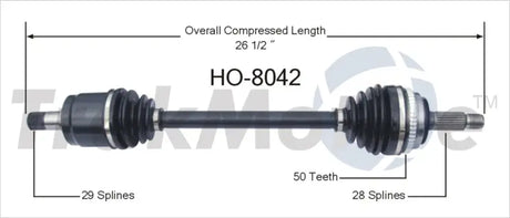 HO-8042 CV Axle Shaft